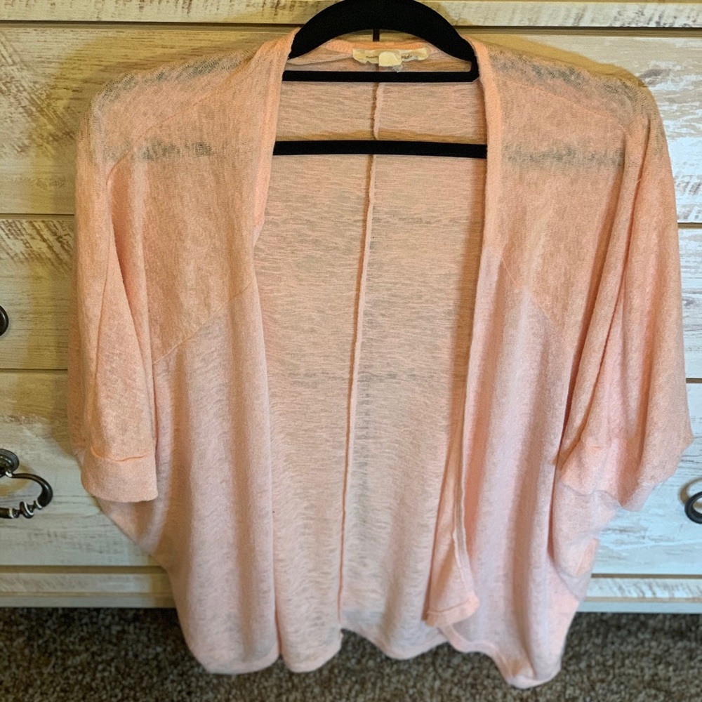 Peach cocoon lightweight sweater